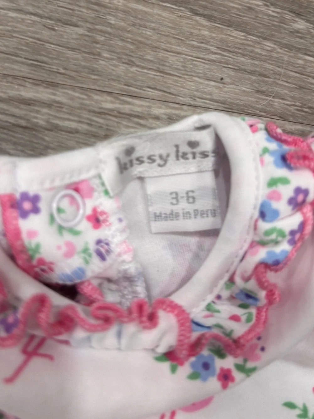 Kissy Kissy 3-6 Months Girls Flamingo Ruffle 2 Piece Sunsuit 100% Pima Cotton
